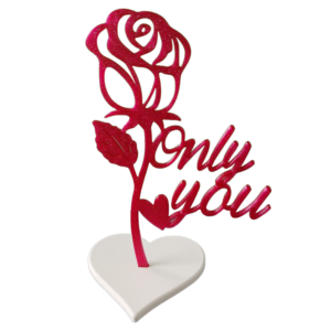 Rose décorative personnalisée "Only You"