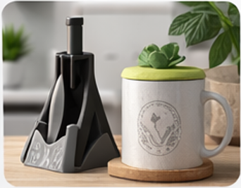 Couvercle de mug design en impression 3D
