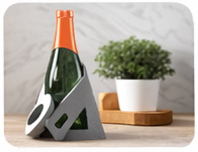 Porte-bouteille moderne imprimé en 3D